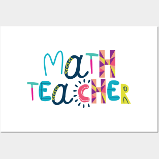 Cute Math Teacher Gift Idea Back to School Posters and Art